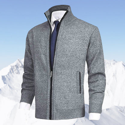 Herren Strickjacke mit Reißverschluss – Stilvolles Freizeit- und Business-Outfit