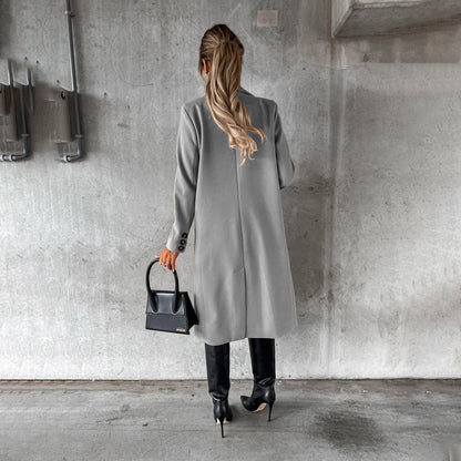 Damen Wintermantel – Eleganter Business- und Alltagsmantel, Doppelreihig, Modernes Design