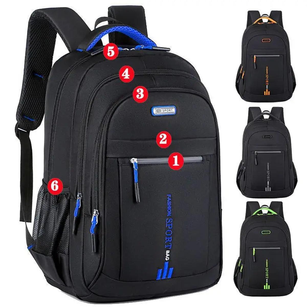 Herren Rucksack Sportlich Wasserdicht Vielseitig für Alltag, Schule & Reisen