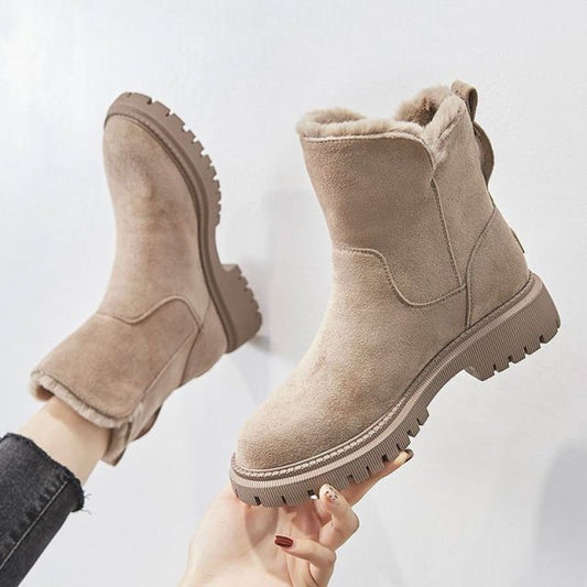 Damen Winterstiefel mit Warmfutter – Modische, wasserdichte Outdoor Boots für kalte Tage