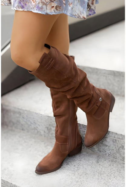 Damen Stiefel Kniehoch Modisch & Bequem für Alltag und Büro