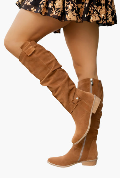Damen Stiefel Kniehoch Modisch & Bequem für Alltag und Büro