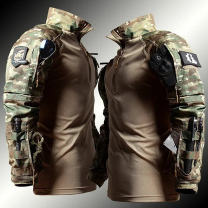 Herren Taktischer Einsatzanzug – Militärstil Combat Set für Outdoor, Survival & Airsoft