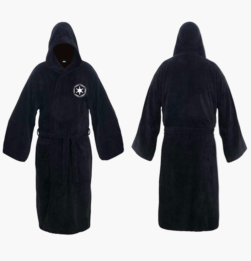 Herren Star Wars Bademantel mit Kapuze – Jedi & Sith Cosplay Robe für Zuhause & Kostüm