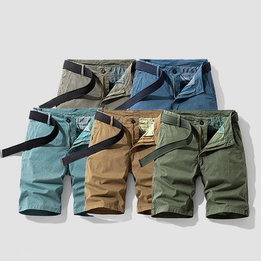Billy – Sommer Herren Cargo Shorts mit gestreiftem Retro-Design