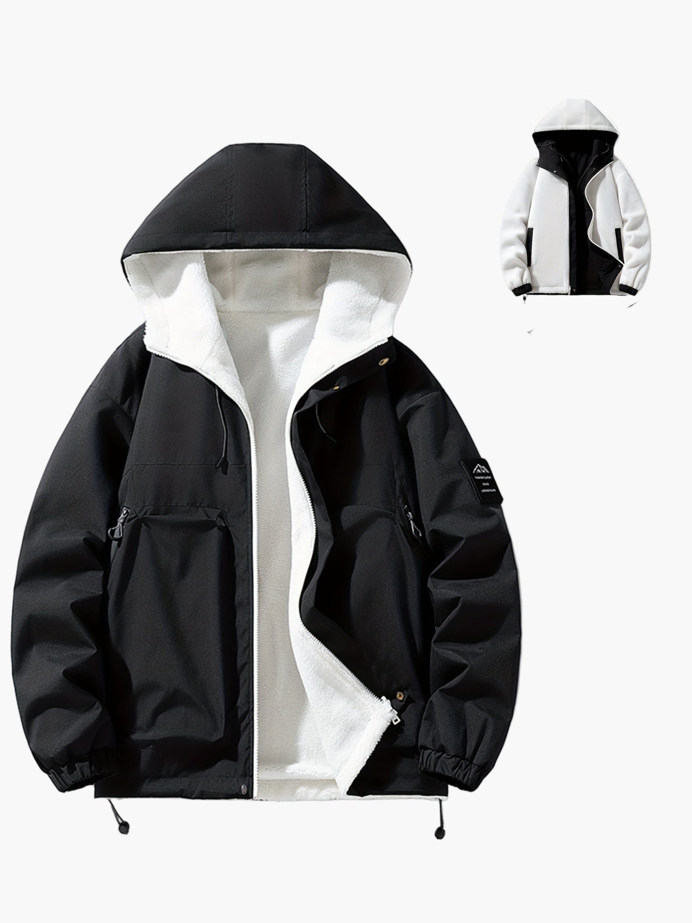 Herren Freizeit Winterjacke mit Kapuze – Modische Outdoor Übergangsjacke, Alltag & Streetwear