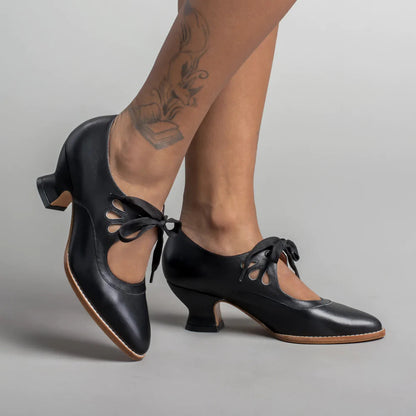 Stephanie – Elegante Schnürstiefeletten mit hohem Absatz