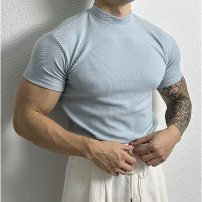 Andrew – Amerikanisches T-Shirt mit Halbkragen