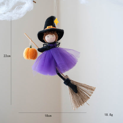 Halloween Deko Hängende Hexenfiguren – Europäischer Stil für Kinderzimmer & Party