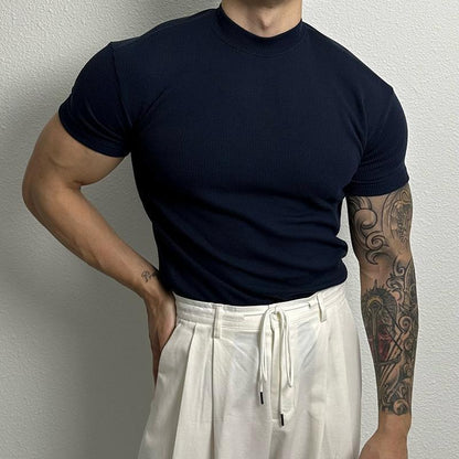 Andrew – Amerikanisches T-Shirt mit Halbkragen