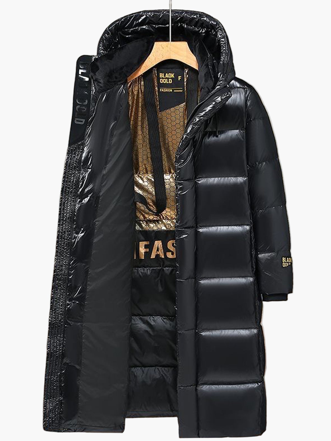 Herren Winter Steppmantel mit Kapuze – Langer Casual Puffer für kalte Tage