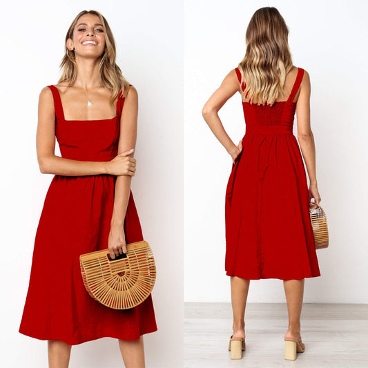 Ruby – Einfaches Trägerloses Kleid für Damen