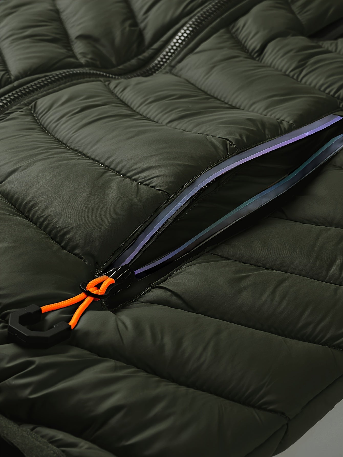 Herren Steppjacke mit Kapuze – Outdoor Freizeitjacke, Winddicht, Übergangsjacke