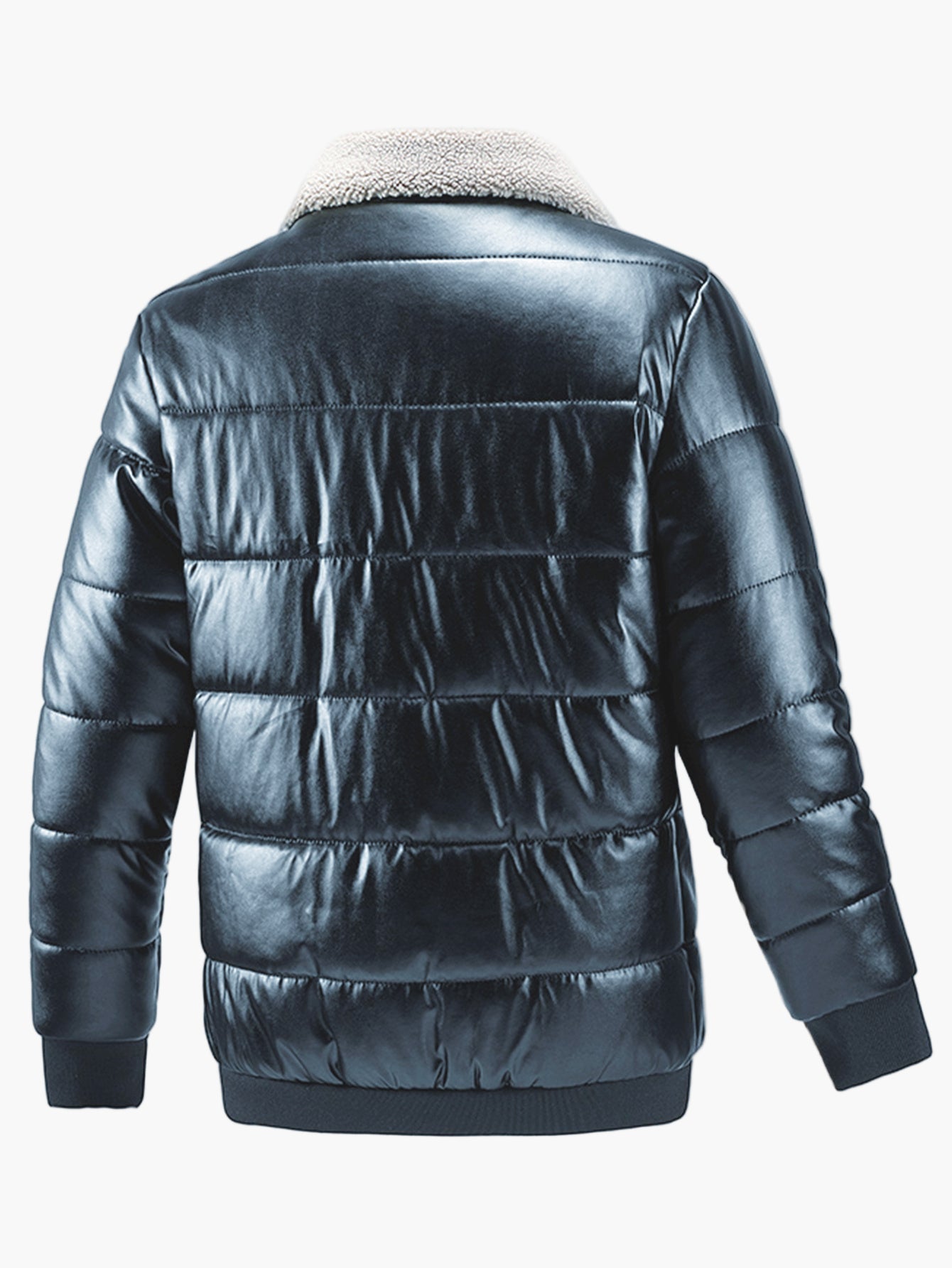 Herren Steppjacke mit Teddykragen – Modische Winterjacke für Alltag & Freizeit