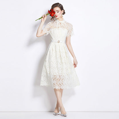 Damen Elegantes Spitzenkleid für besondere Anlässe – Mid Waist, Festlich, Stilvoll