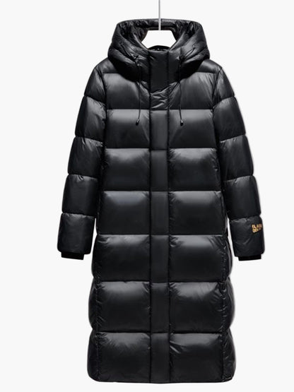 Herren Winter Steppmantel mit Kapuze – Langer Casual Puffer für kalte Tage