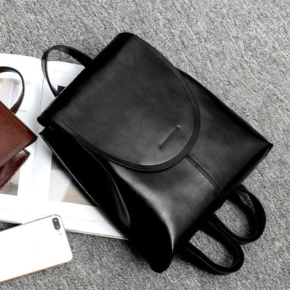 Jasmine – Vegane Leder Damen Tasche mit weicher Oberfläche und retro Backpack-Stil