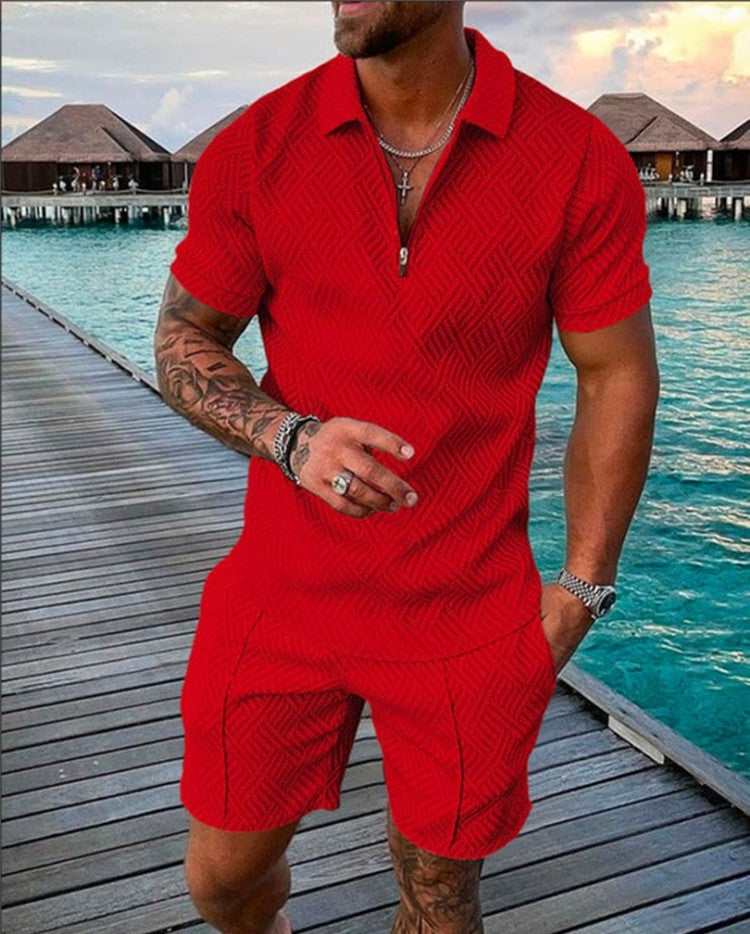 Dale – Herren Sommer Kurzarm Shorts Freizeitanzug