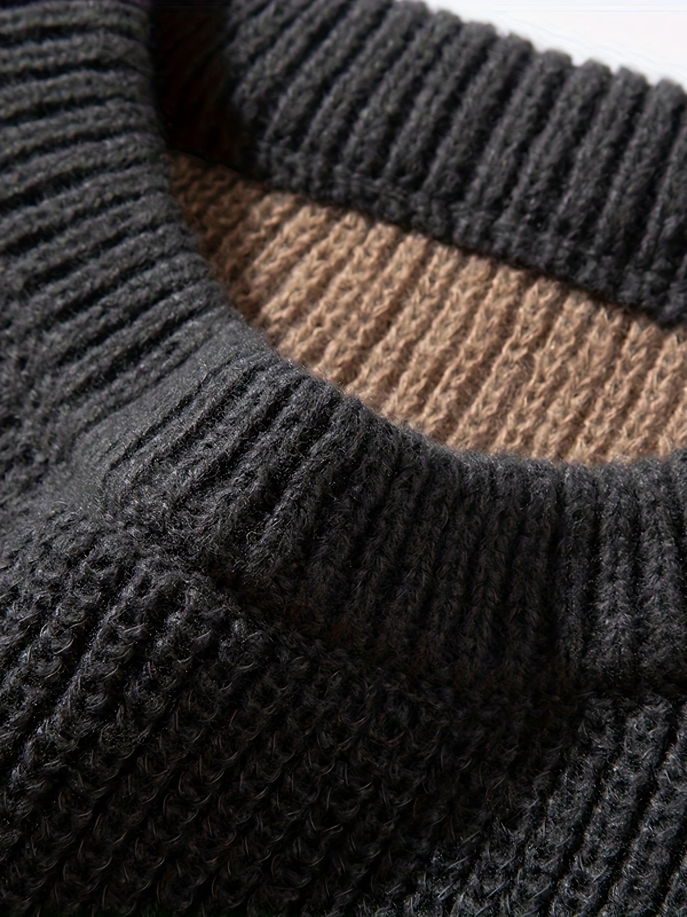 Herren Strickpullover im lässigen Streifen-Design für Herbst und Winter