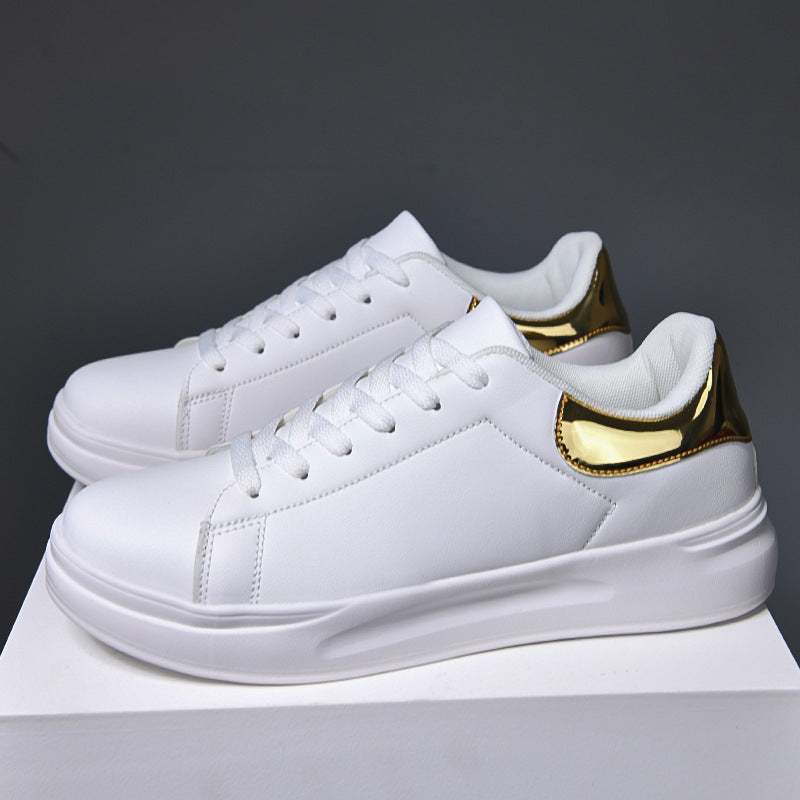 Geoffrey – Große weiße Sneakers aus veganem Leder, wasserdicht und lässig