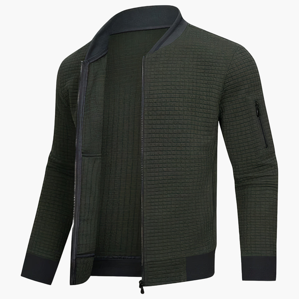Herren Bomberjacke Modern Kariert – Stilvolle Freizeitjacke für Alltag & Büro