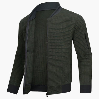 Herren Bomberjacke Modern Kariert – Stilvolle Freizeitjacke für Alltag & Büro