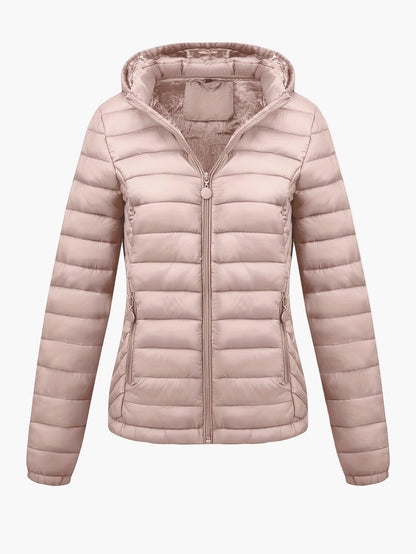 Damen Steppjacke mit Kapuze – Leichte Freizeitjacke für Herbst und Winter