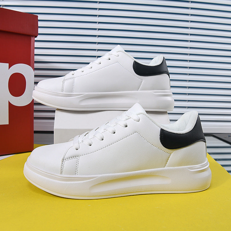 Geoffrey – Große weiße Sneakers aus veganem Leder, wasserdicht und lässig