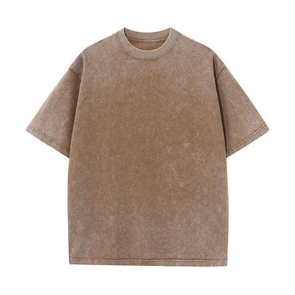 Percy – Retro Rundhals T-Shirt aus Baumwolle