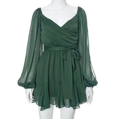 Sophia – Slim Fit Kurzkleid in Uni-Farbe