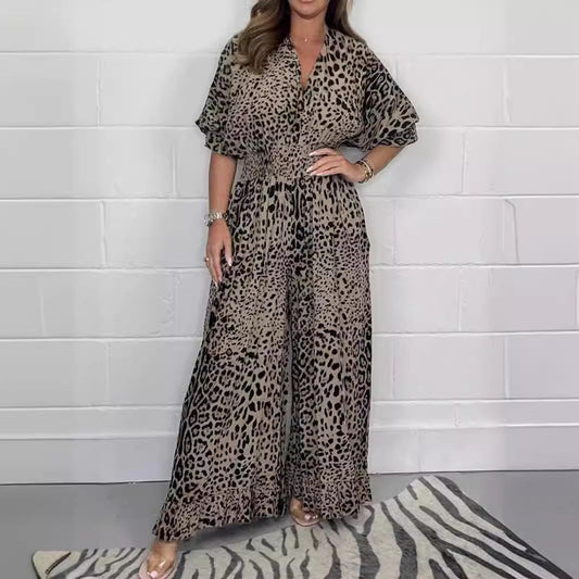 Karen – Eleganter Damen-Jumpsuit mit Leopardenmuster