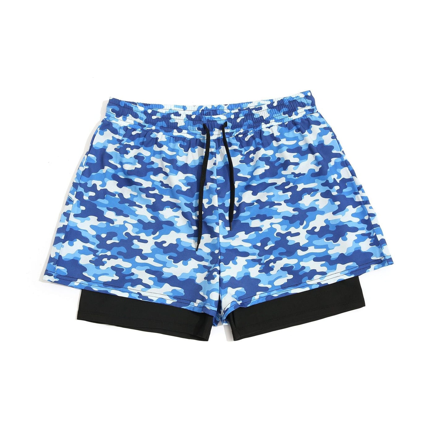 Damien – Locker sitzende Schwimmshorts mit sommerlichem Druck und doppelter Schicht