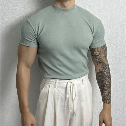 Andrew – Amerikanisches T-Shirt mit Halbkragen