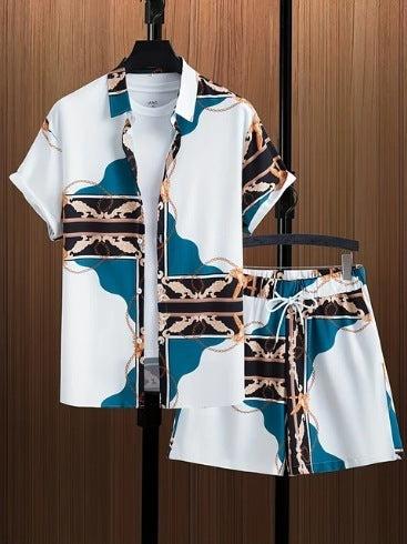 Gabriel – Legeres Herrenhemd und Shorts Set