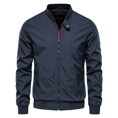Leichte Herren Sommerjacke – Atmungsaktive Jacke für warme Tage mit Reißverschluss