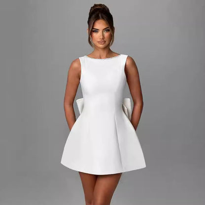 Denise – Mode-Slim-Fit-Rock mit Perlenbogen
