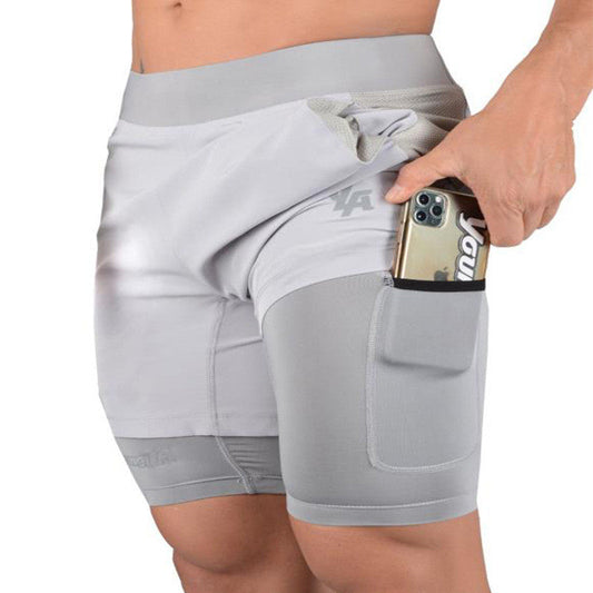 Chris – Sportliche Herren-Laufshorts aus Premium Veganleder für das Fitnessstudio