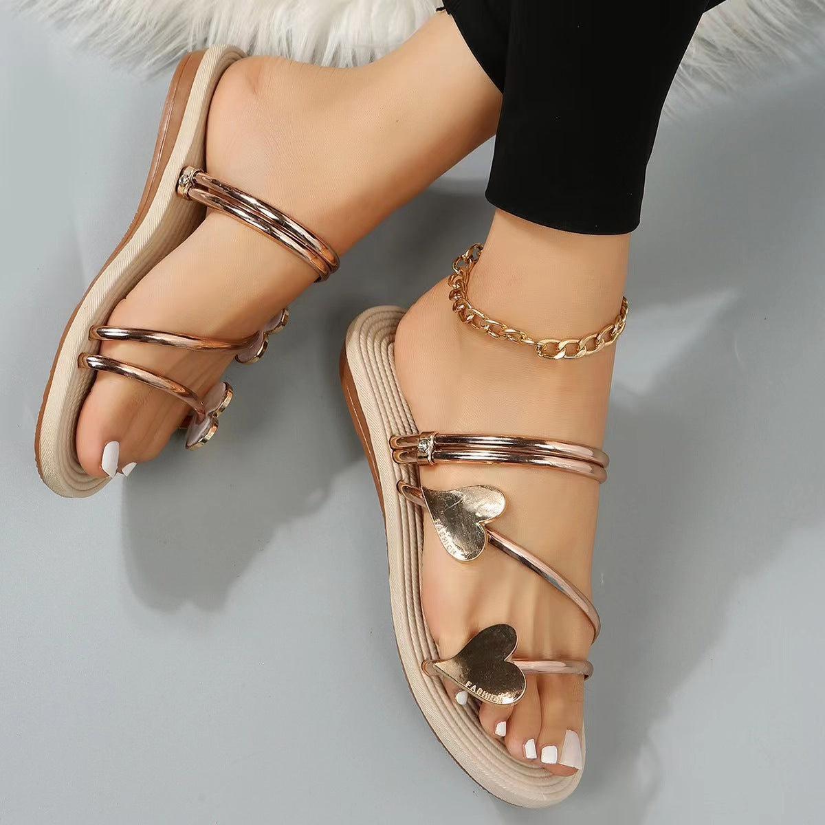 Marie – Herzförmige Sommerschuhe für Damen