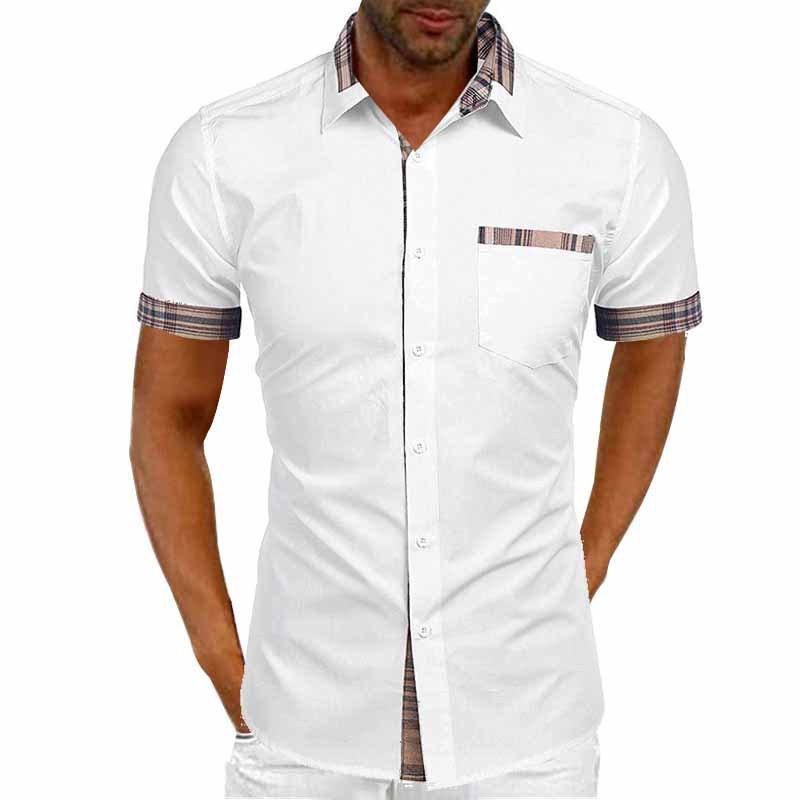 Herren Kurzarm Freizeithemd mit Karodetails – Modernes Sommerhemd, Stilvoll und Vielseitig für Alltag & Urlaub