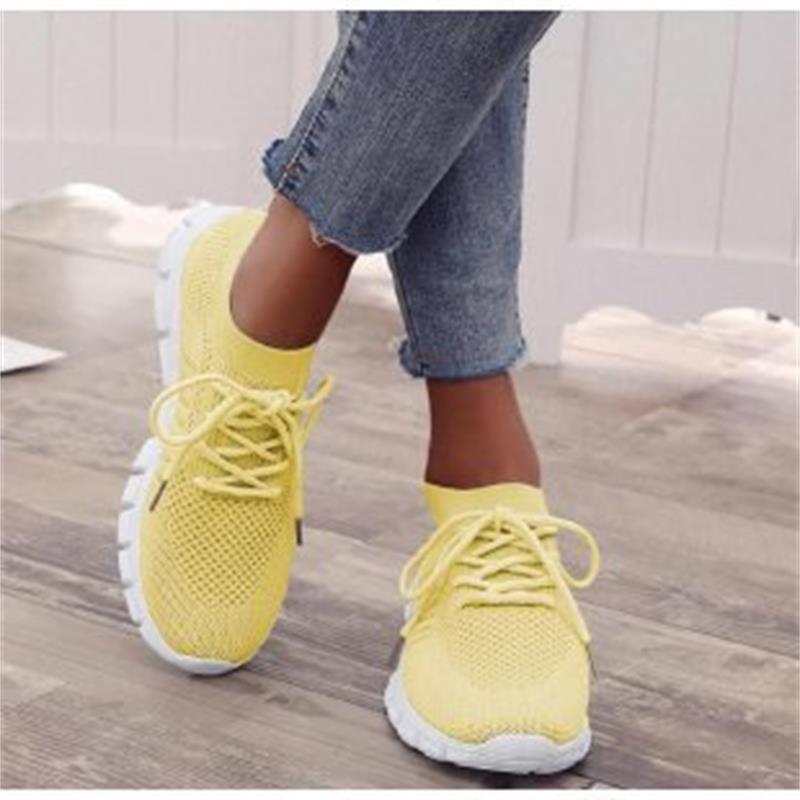 Rachael – Atmungsaktive Damenflachschuhe aus veganem Strick