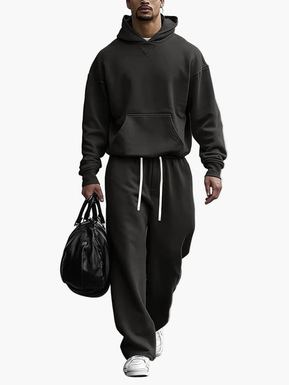 Herren Oversize Hoodie Jogginganzug Set – Lässiger Streetwear Look für Alltag und Freizeit
