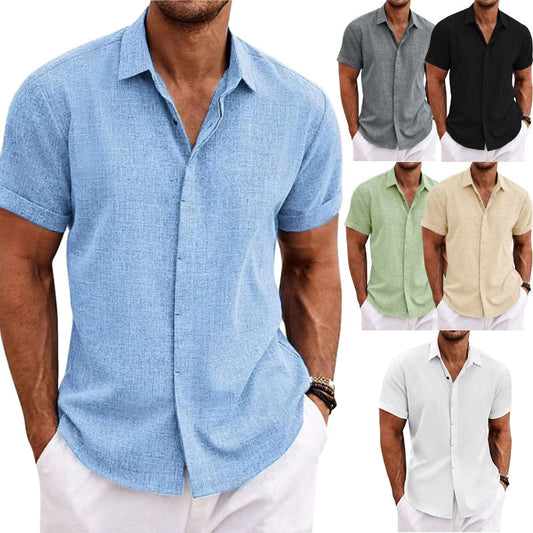 Joe – Lockeres Herren T-Shirt aus Leinen in einfarbig
