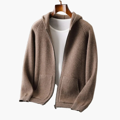 Herren Premium Hoodie mit Kapuze – Moderner Strick Pullover für Alltag & Freizeit