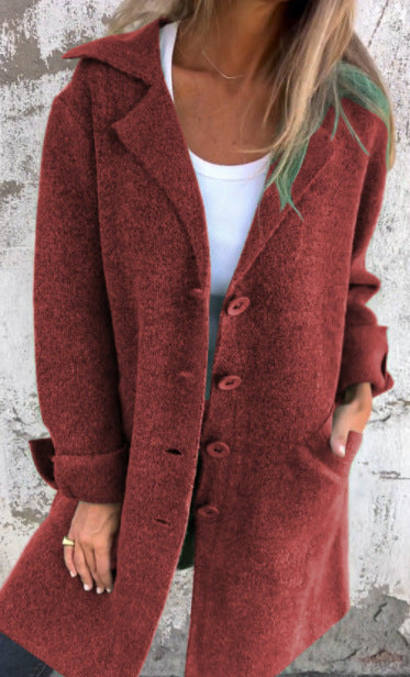 Angela – Modischer Damen-Cardigan mit Einstecktaschen