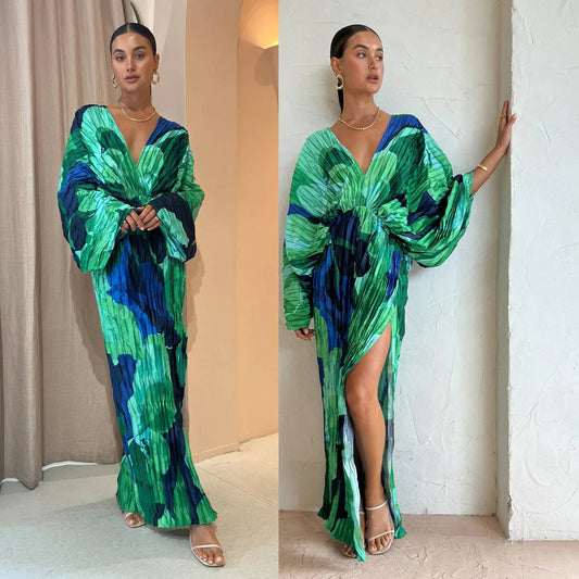 Nicola – Faltendes lässiges Urlaubs Kleid für Damen