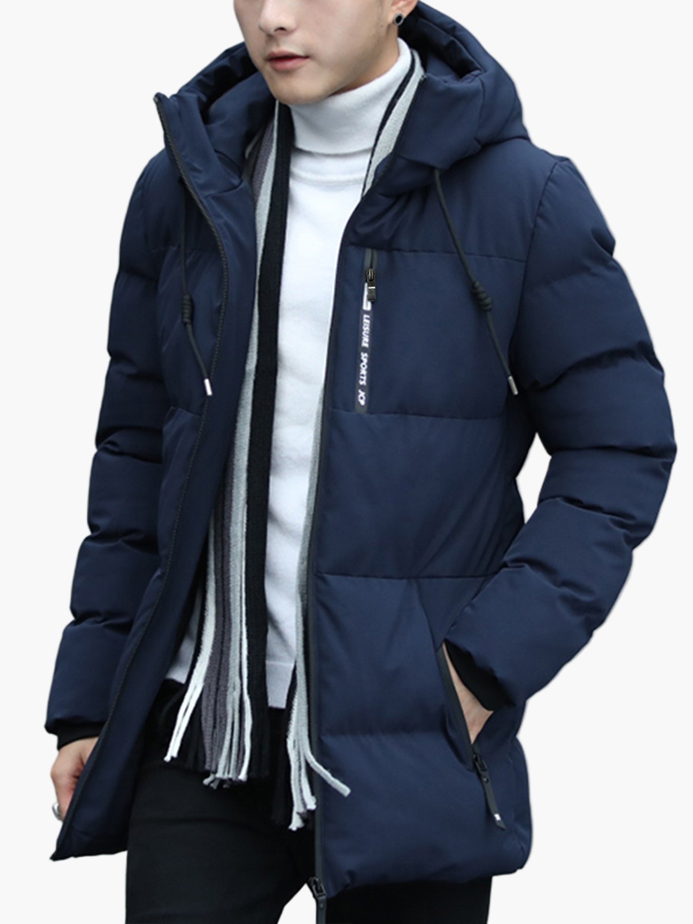 Herren Winter Steppjacke mit Kapuze – Modische Outdoorjacke für Alltag und Freizeit