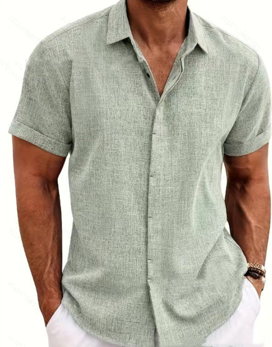 Joe – Lockeres Herren T-Shirt aus Leinen in einfarbig