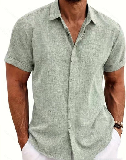 Joe – Lockeres Herren T-Shirt aus Leinen in einfarbig