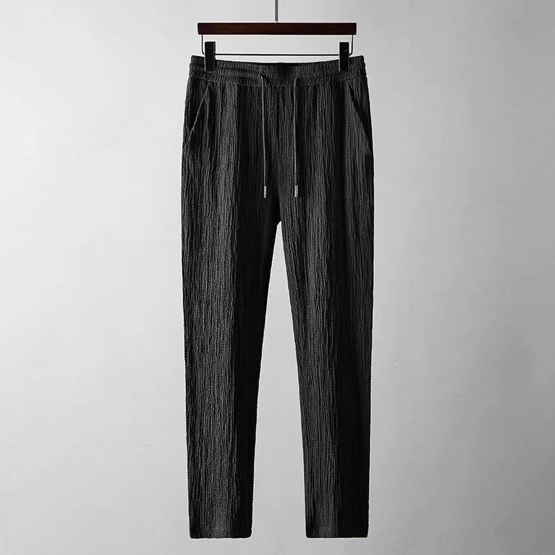 Harvey – Freizeitanzug Sommer lockeres Kurzarm-Top und Kordelhosen