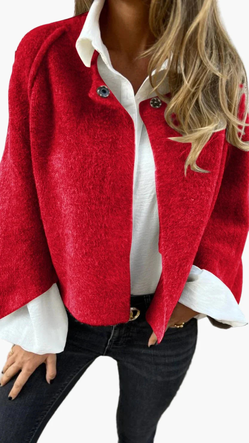 Damen Kurzjacke Modern Elegant – Für Büro & Freizeit, Stilvolle Übergangsjacke